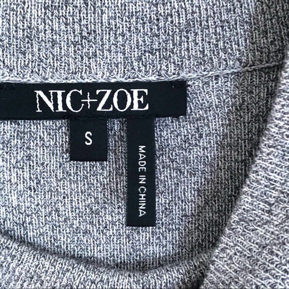 💙3/$25 NWT NIC + ZOE Long Moc Turtleneck Sweater/Dress- S - Picture 6 of 7